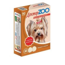 Витамины для собак Доктор Зoo вкус копченостей 90т.