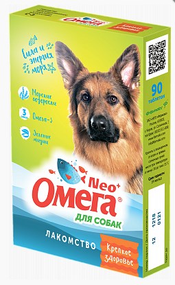 Витамины для собак Омега Нео Крепкое здоровье 90табл.