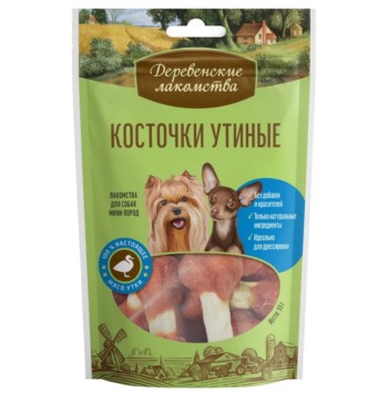Деревенские лакомства для собак Косточки утиные 55 гр