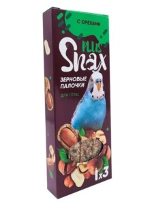 Зерновые палочки Snax Plus для птиц с орехами 3 шт. 90 гр.