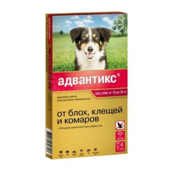 Капли Адвантикс-250 для собак 10-25 кг