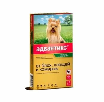 Капли Адвантикс-40 для собак до 4 кг