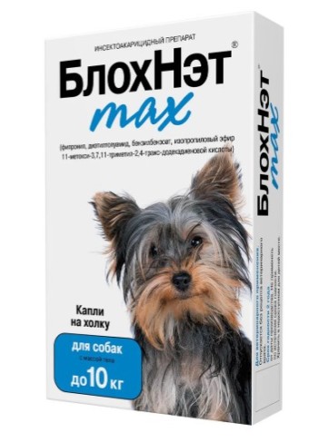Капли Блохнэт для собак до 10 кг 1 фл.
