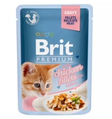 Влажный корм для котят Brit Premium, курица, 85 г