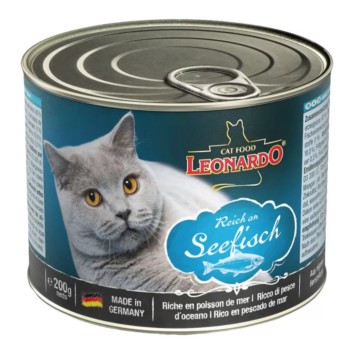 Консервы для кошек Leonardo Quality Selection Rich In Fish, с морской рыбой, 200 гр.