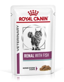 Влажный корм для кошек ROYAL CANIN Vet Diet Renal, рыба, 85 гр.