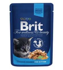 Влажный корм для котят Brit Premium, курица, 100 г