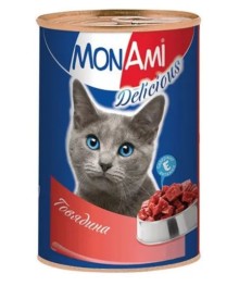 Mon Ami Консервированный корм для кошек Говядина, 350 г