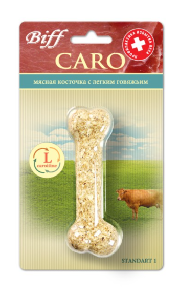 Косточка TiTBiT Caro с говяжьим легким для собак