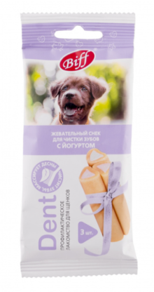 TiTBiT DENT Лакомство для щенков средних и мелких пород Снек, йогурт, 40 гр